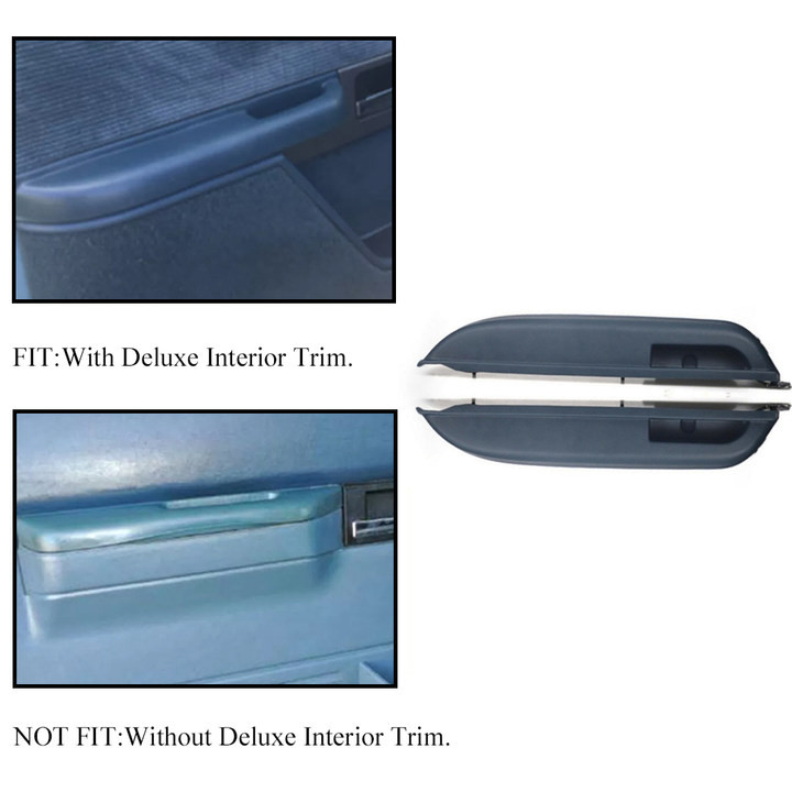 2Pcs For 1990-94 Chevrolet GMC C/K 1500 2500 3500 Front LH RH Blue Door Armrest