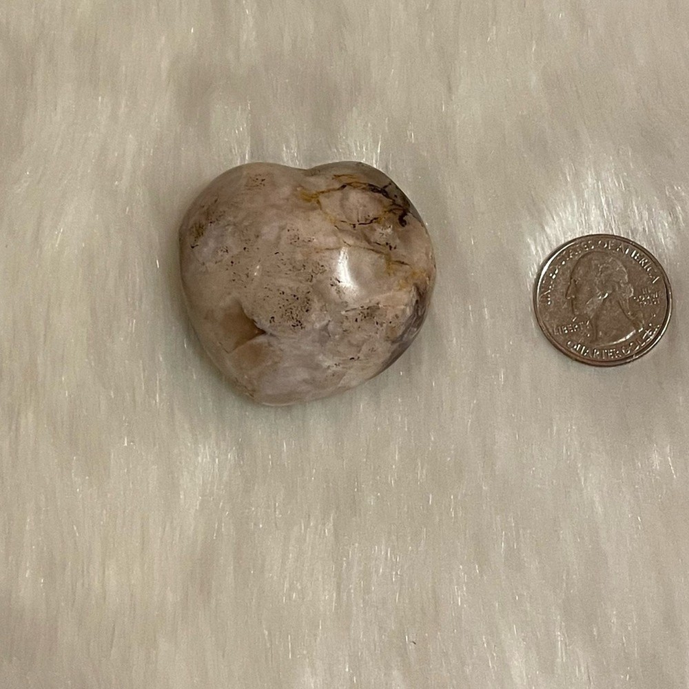 Flower Agate Heart