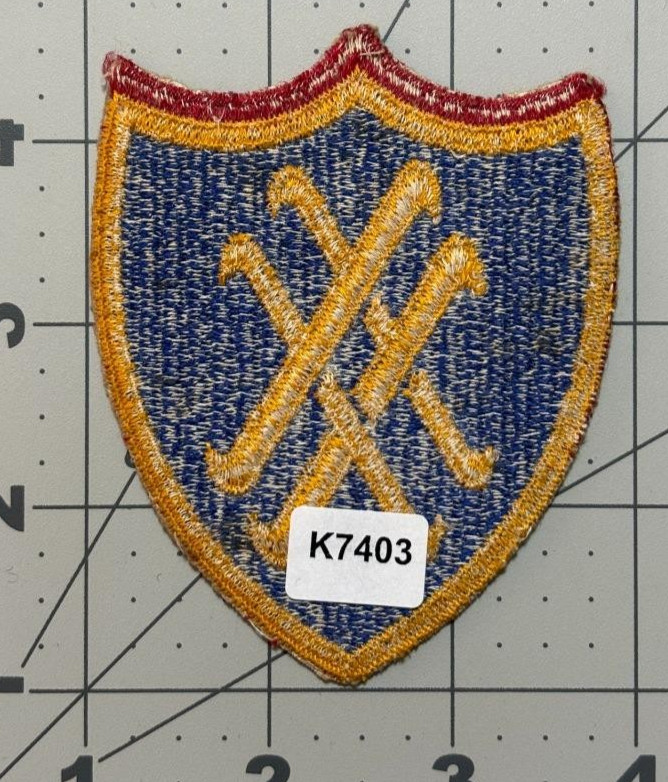 WW 2 US Army 20th Corps Red Top Patch Inv# K7403
