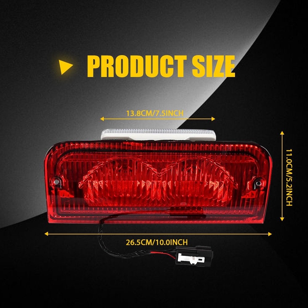 LED Third 3rd Brake Light Red Cargo For Ford E-150 E-250 E-350 E-450 6C2Z13A613B