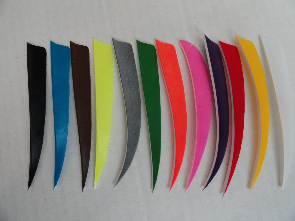 TrueFlight 5" Shield Feathers - 12 Pack, RW or LW