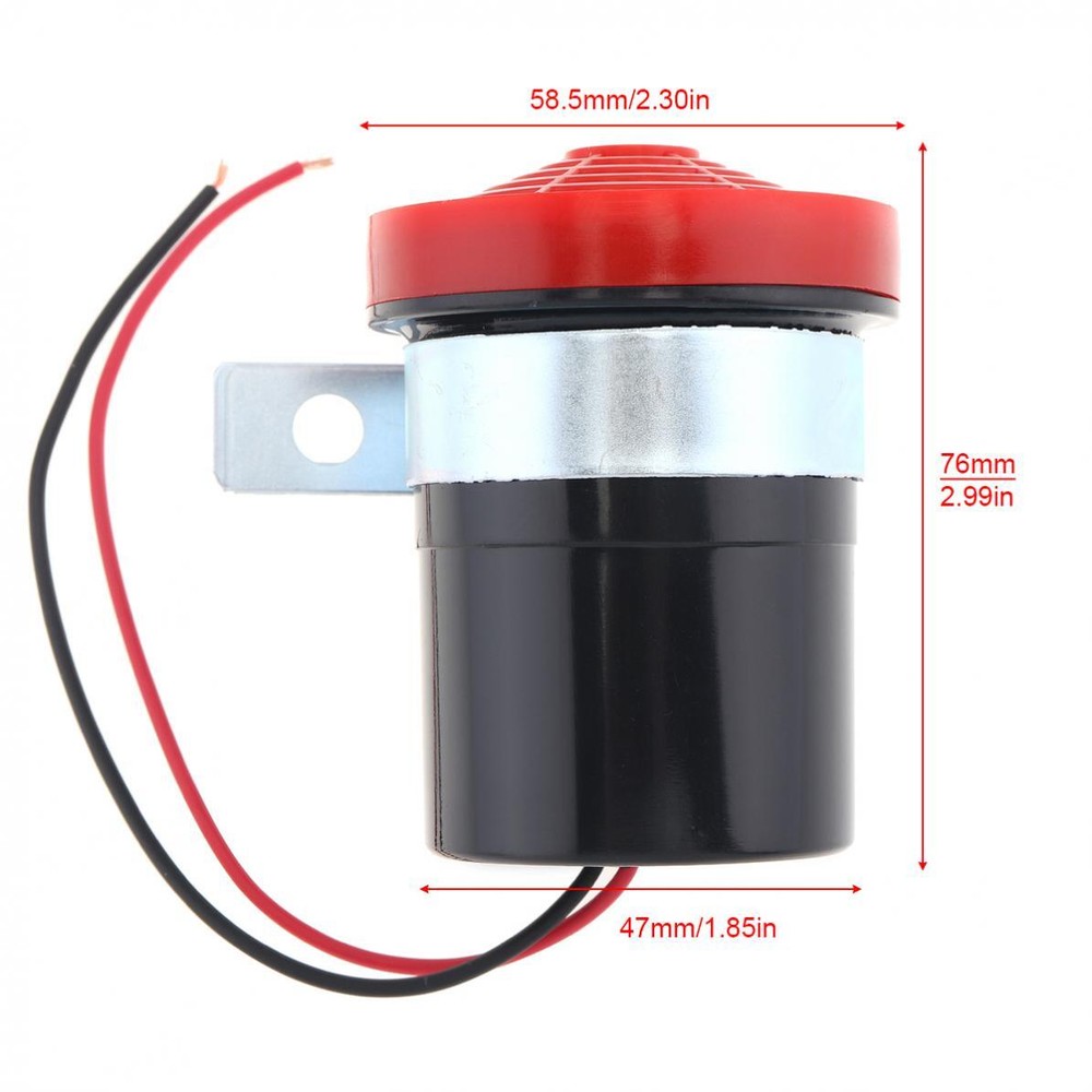 105dB Universal Car Backup Reverse Beeper Warning Alarm Back Up Horn Speaker