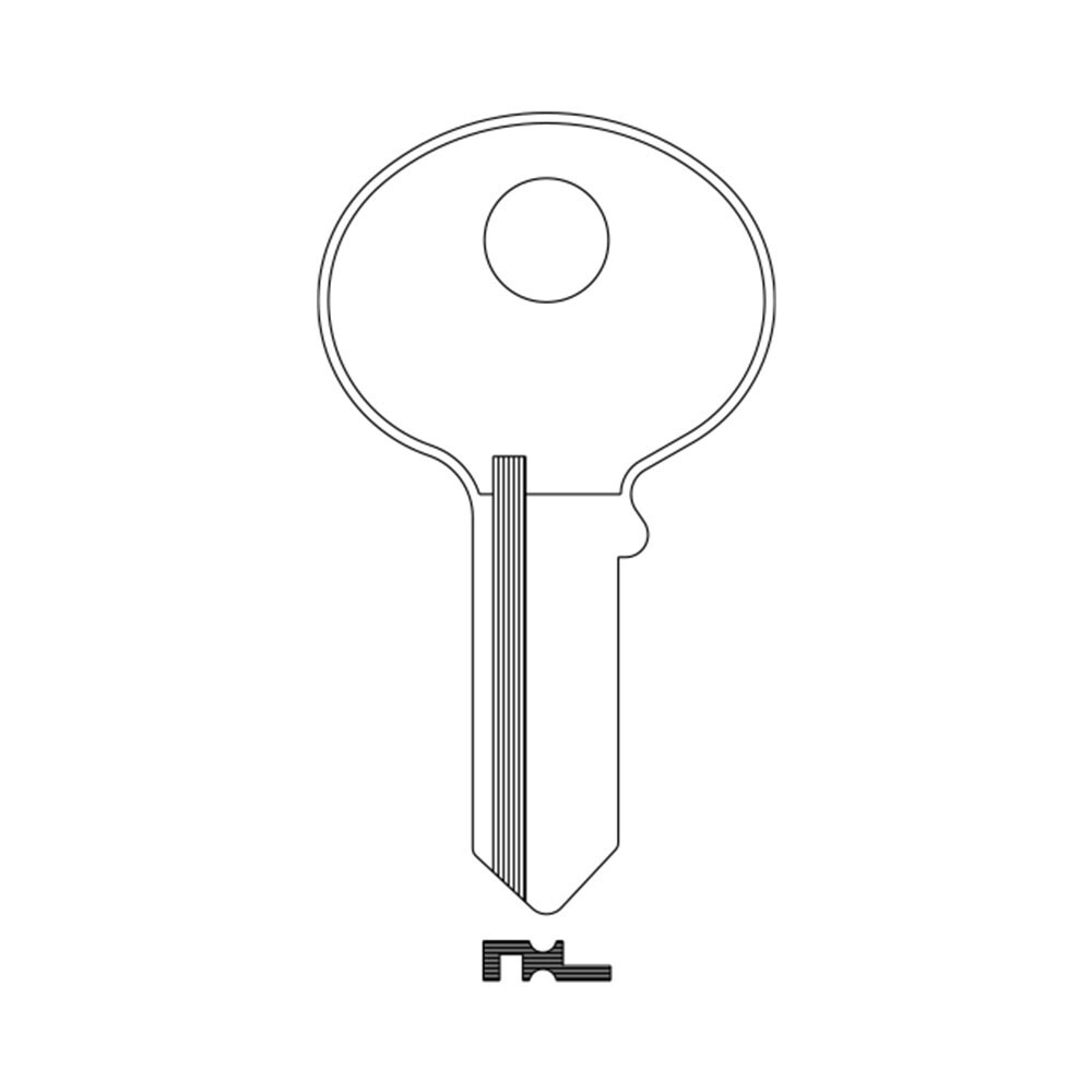 1000XK Key Blank – Nickel