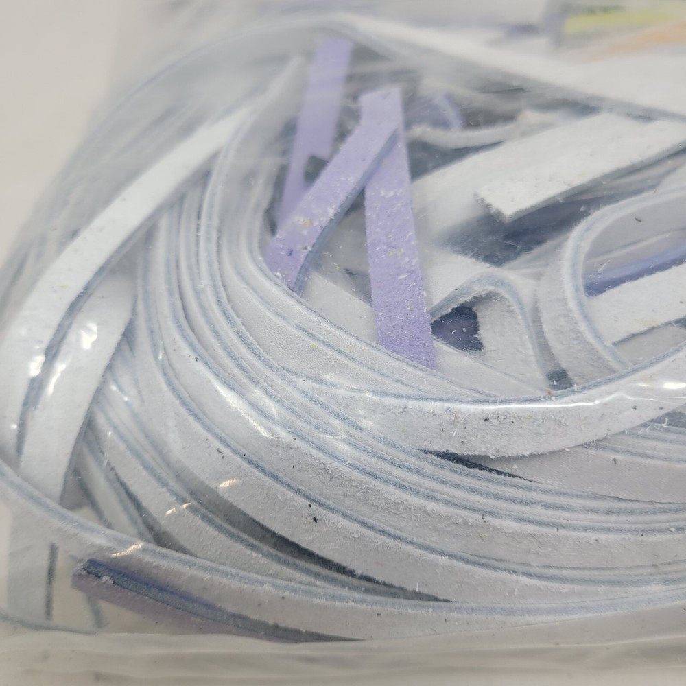 Weaver 1 Lb Leather Working Laces, Mostly White, PERFECT Assortment for Dyeing!