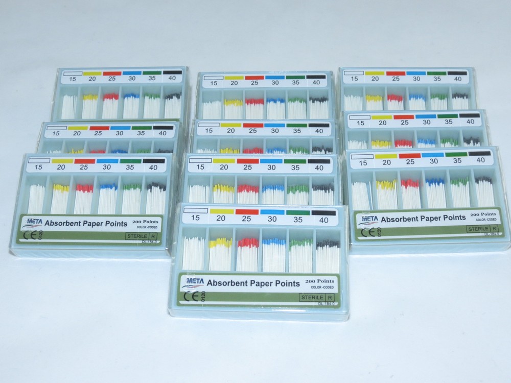 Absorbent Paper Points No 15-40 Kit /10 Boxes META