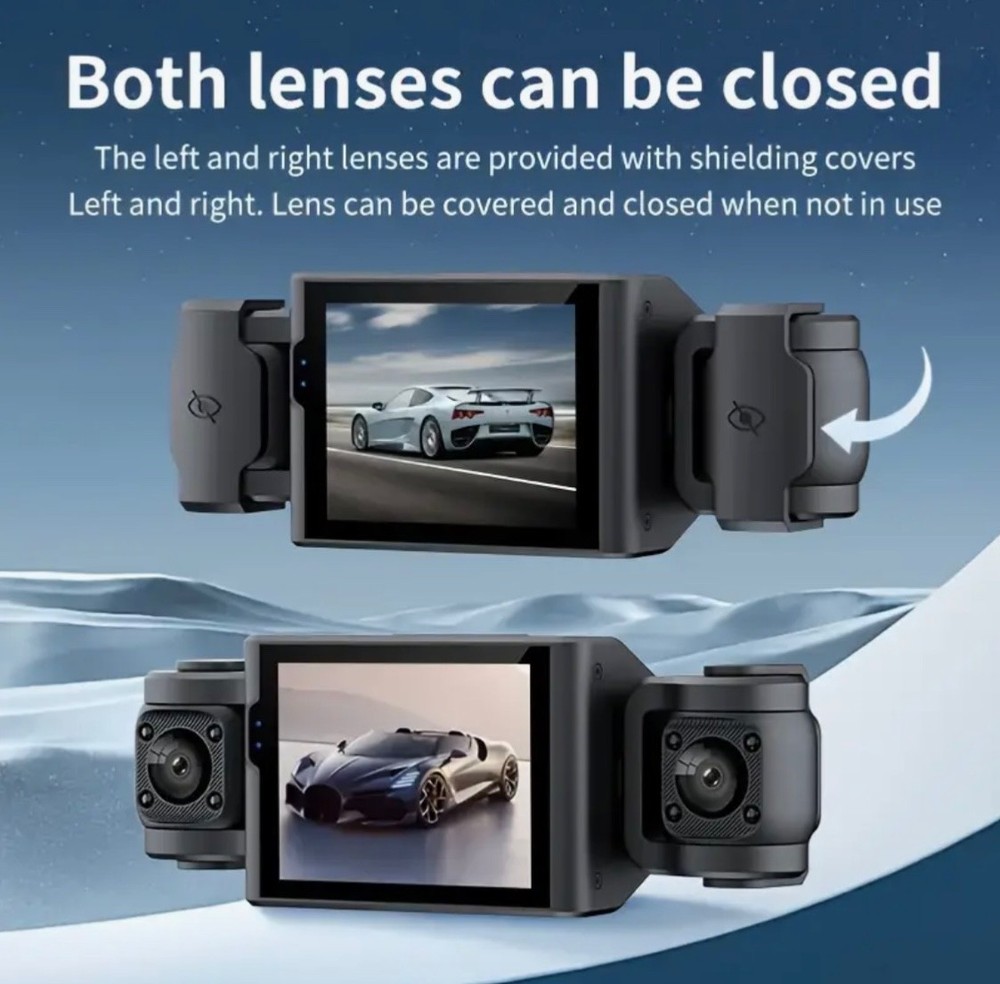 Automotive Quad Camera - Front - Left - Right and Reverse Remote Mounted Cam