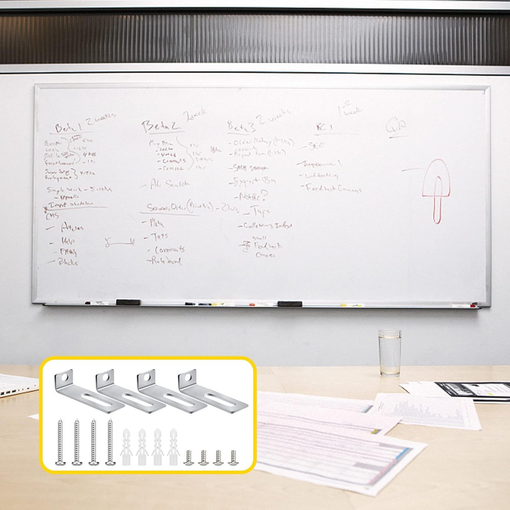 30 Set White Board Mounting Hardware,Whiteboard Hanging Brackets, White Board...