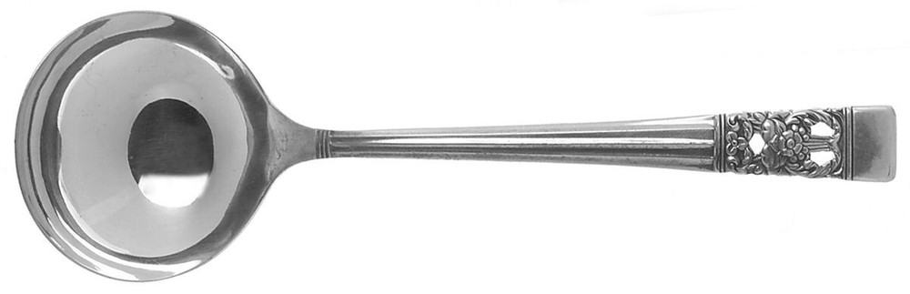 Oneida Silver Coronation Bouillon Soup Spoon 490895