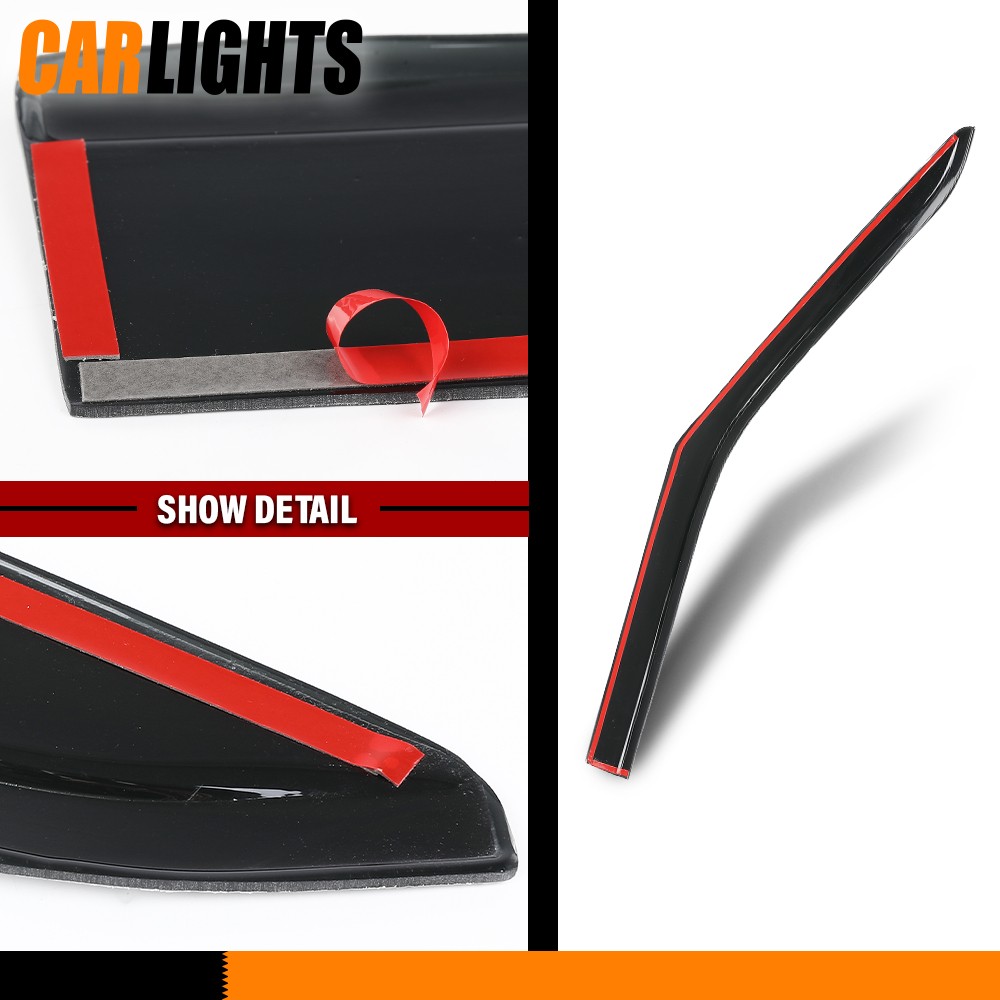 AVS Window Rain Guards Visors Shield Out-Channel Fit For 2020-2025 Ford Explorer