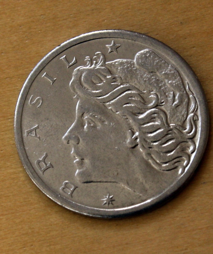 1969 Brazil 2 Centavos Mint Error