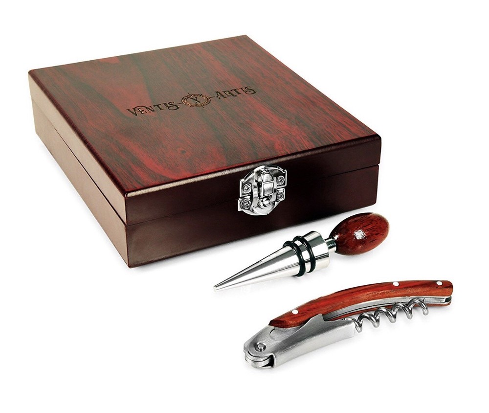 Wine Key Cork Screw Wine Stopper Gift Set