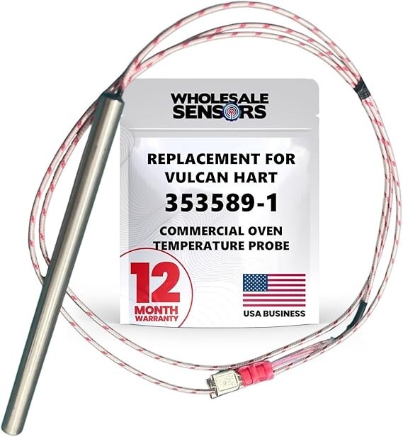 Vulcan Hart 353589-1 Replacement Temperature Probe for Commercial Ovens
