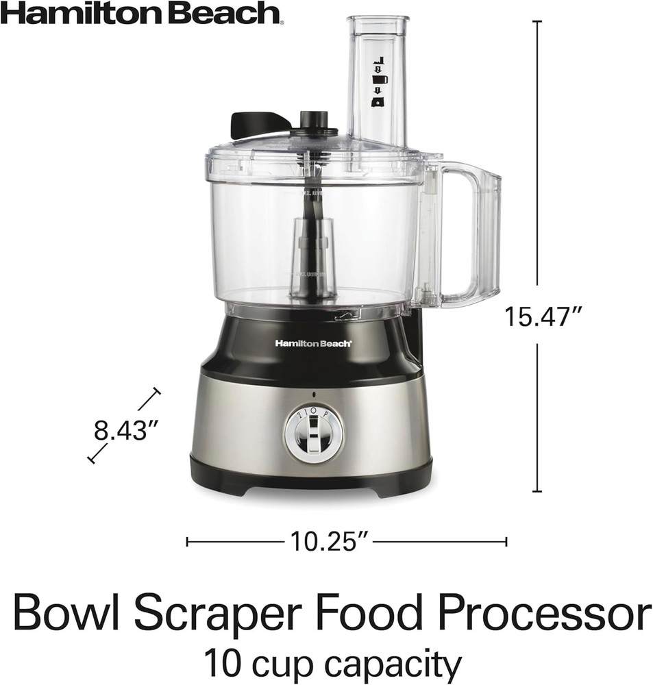 Food Processor & Vegetable Chopper Slicing Shredding Mincing & Puree 10 Cups