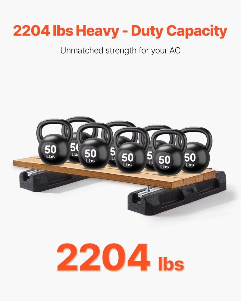 VEVOR Mini Split AC Floor Mount Base Kit - 2204 lbs Capacity, Easy Install
