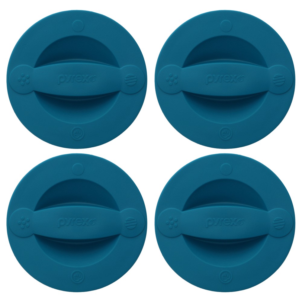 Pyrex 516-RRD-PC Adriatic Blue 2-Cup Measuring Cup Lid (4-Pack)