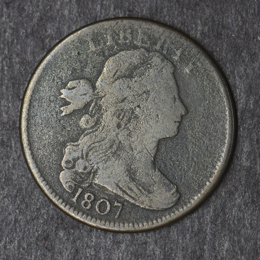 1807 Draped Bust Large Cent - Large Fraction - COINGIANTS -