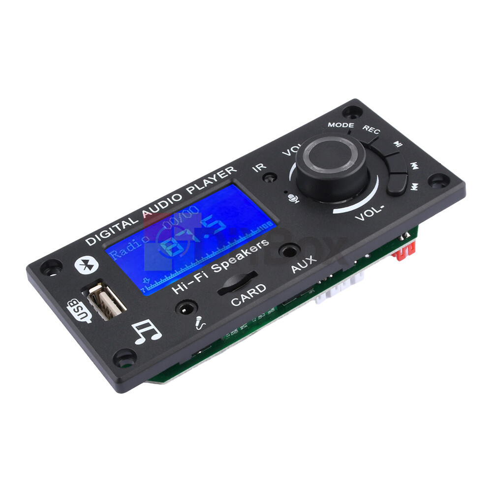 MP3 Decoder Board LCD Bluetooth FM Radio Audio Module with Remote Control 12V