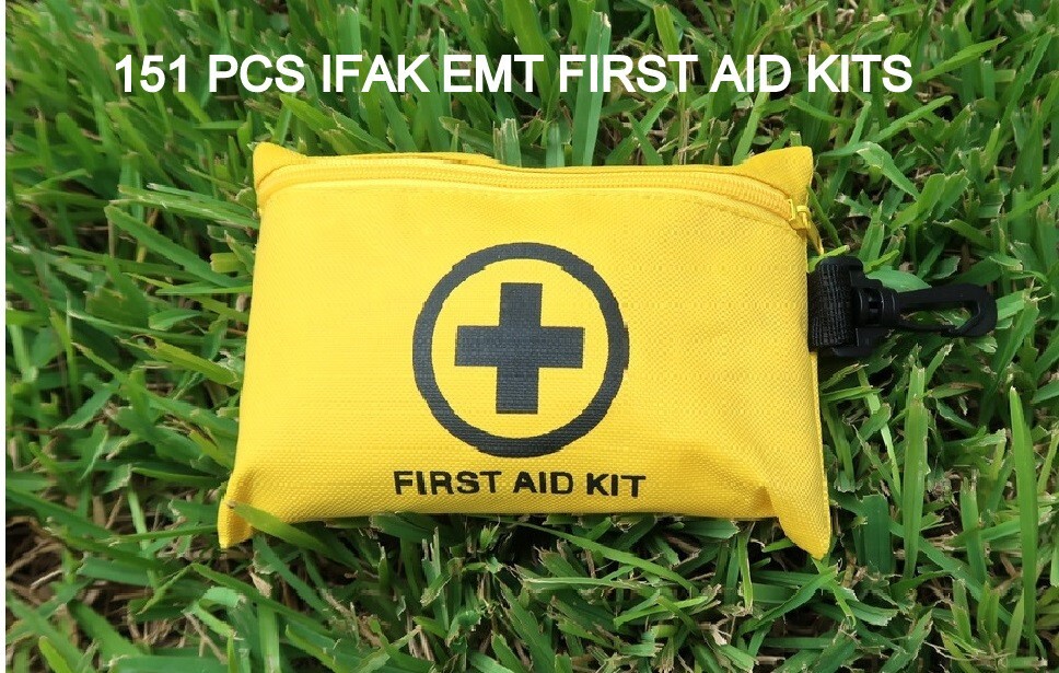 151 Pcs First Aid Kit Medical Emergency Trauma Military Survival Travel Portable