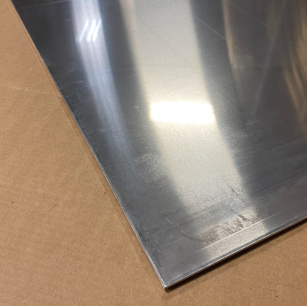 12" x 24" Aluminum Plate 3/16" Sheet, Mill Finish .188"