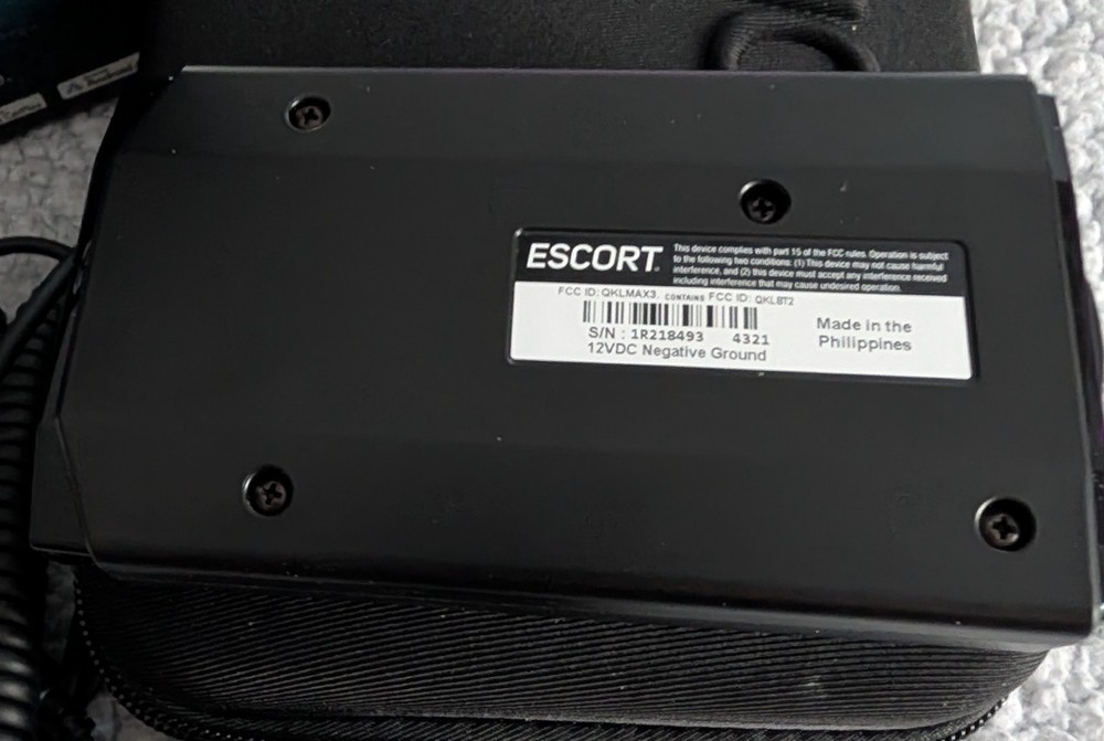 ESCORT MAX 3 Laser Radar Detector Bluetooth Gps Auto Learning