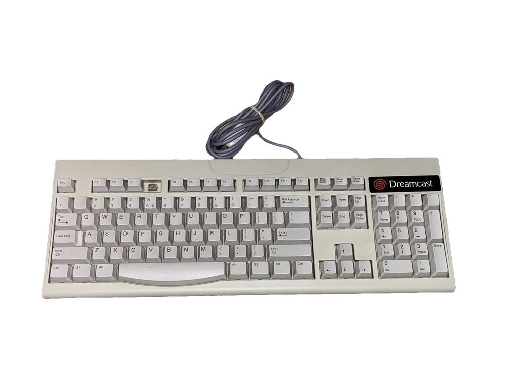 Seganet Dreamcast Keyboard - UNTESTED - Missing F4 Key