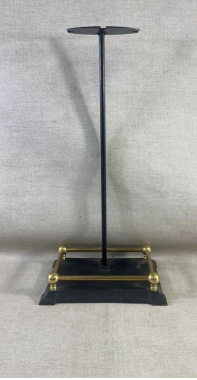 Vintage Cast Iron Fireplace Tool Set 3 Pc + Stand