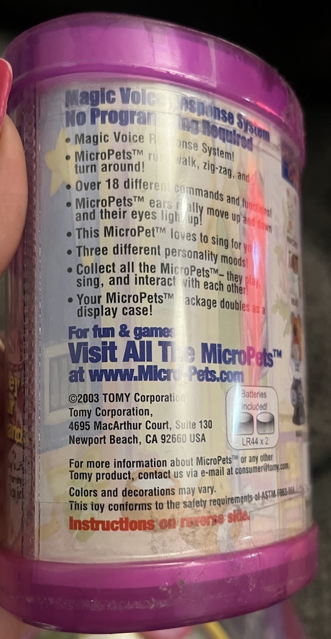 Vintage Micropets TOMY 2003 Banjo Dog Sealed Series 3