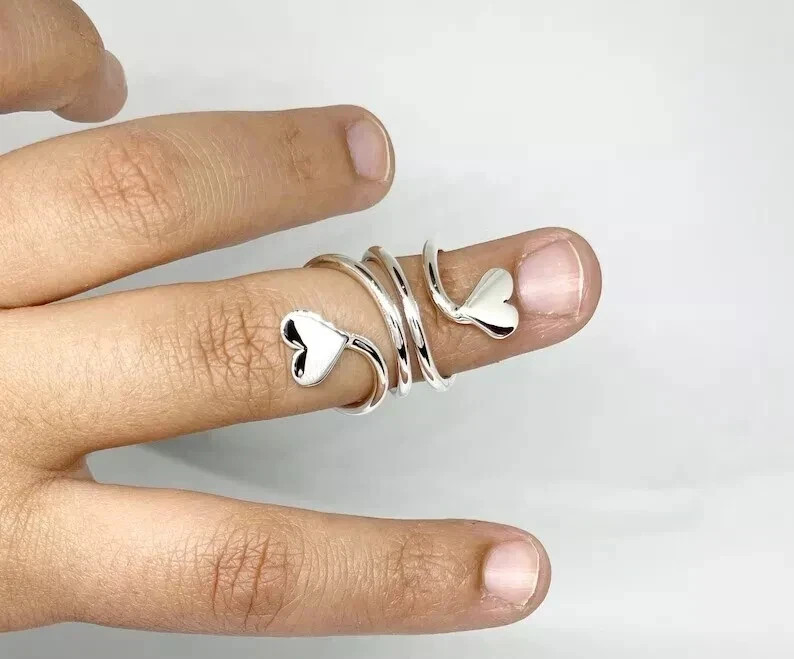 Solid 925 Sterling Silver Band & Statement Ring Handmade Ring All size R-122