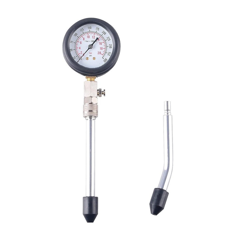 Engine Cylinder Compression Gauge Tester Kit Gas Engine Diagnostic Testing Tool.