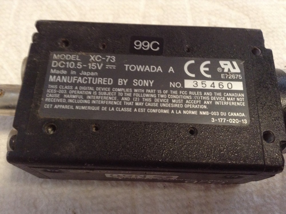 Sony XC-73 CCD Camera