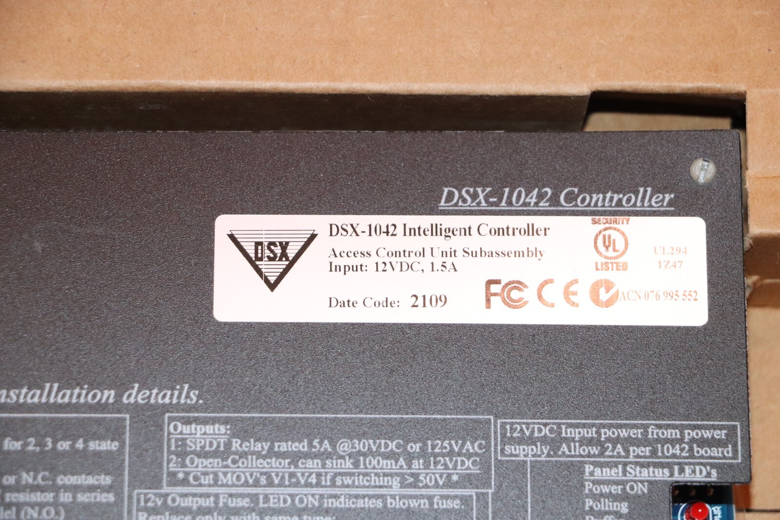 DSX-1042 Access Controller 2 Door/Reader New