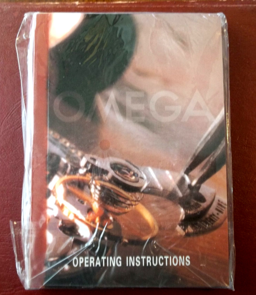 Omega Operating Manual - Sealed, Never Opened