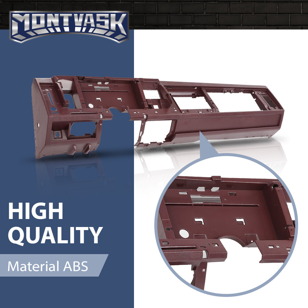 Fit For 1988-1994 Chevy GMC C/K Truck Suburban Blazer Dashboard Dash Core Red