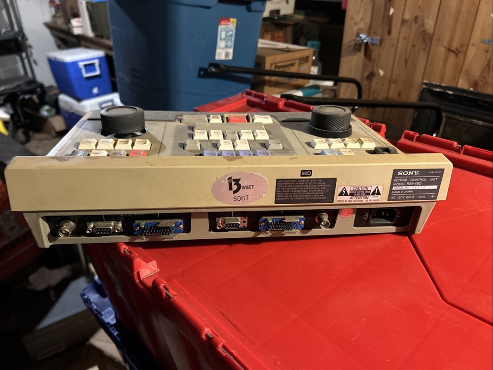 Sony RM-450 Editing Control Unit Video Controller for parts