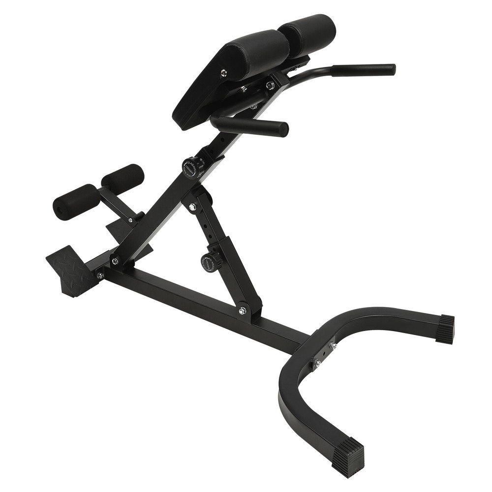 w/ Angle Height Adjust Roman Chair Back Extension Machine Multi-Functional Bench