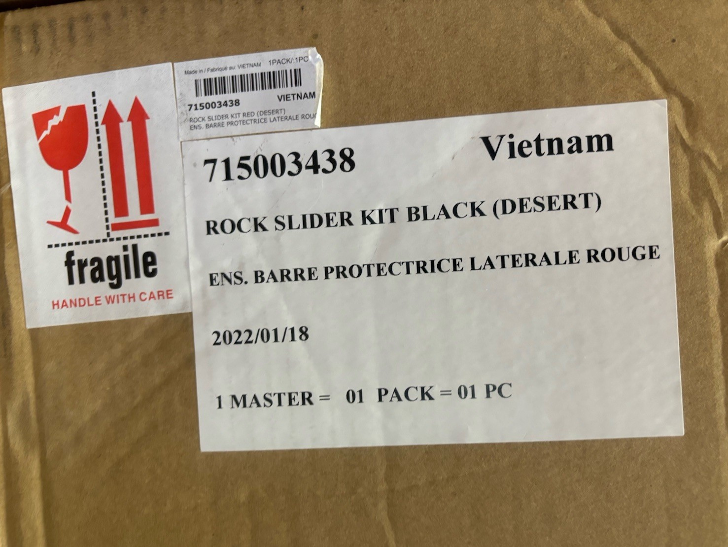 Can-Am Maverick X3 Red Rock Sliders Side Protection 2017-25 OEM #715003438 XL743