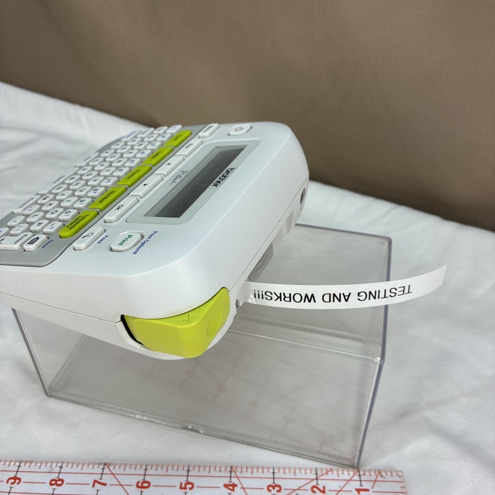 Brother P-Touch PT-D210 Handheld Label Maker Compact White - Tested & Working