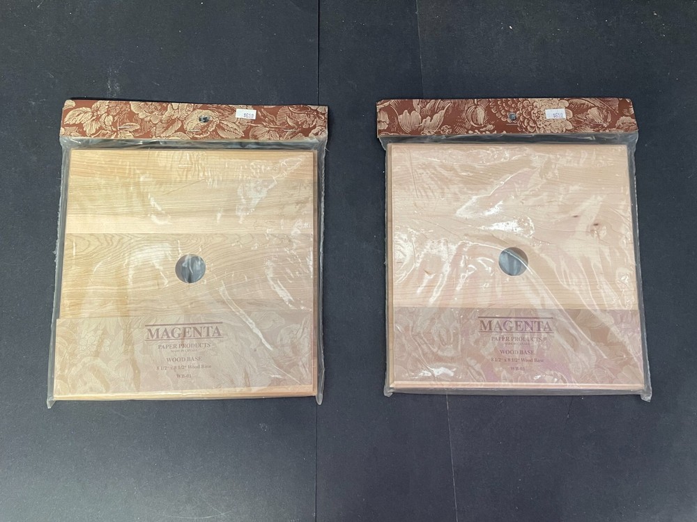 Magenta Wood Bases