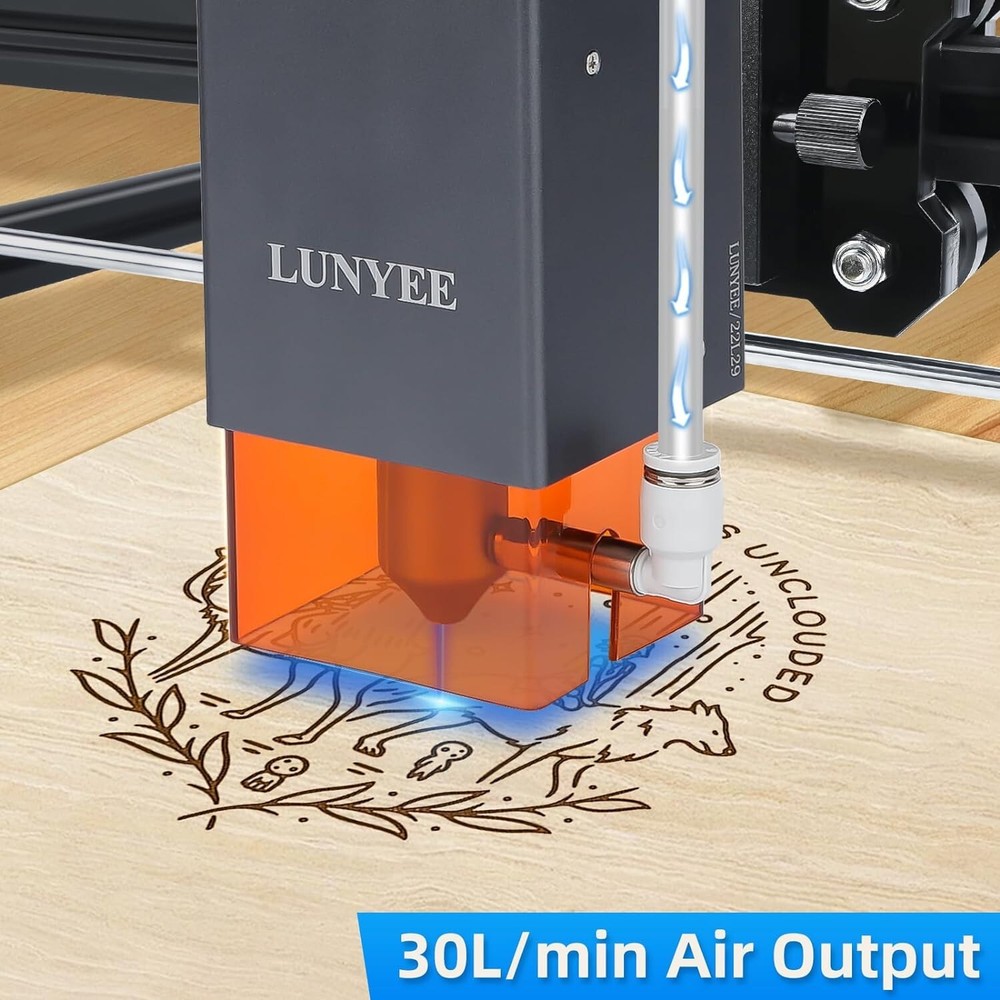 16W 30L/Min Air Assist Pump Compressor Adjustable Speed For Engraving Machine