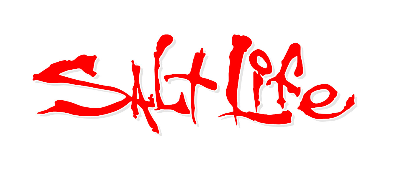Salt Life Signature - CHOOSE Size & Color - Vinyl Decal Sticker - FREE S/H