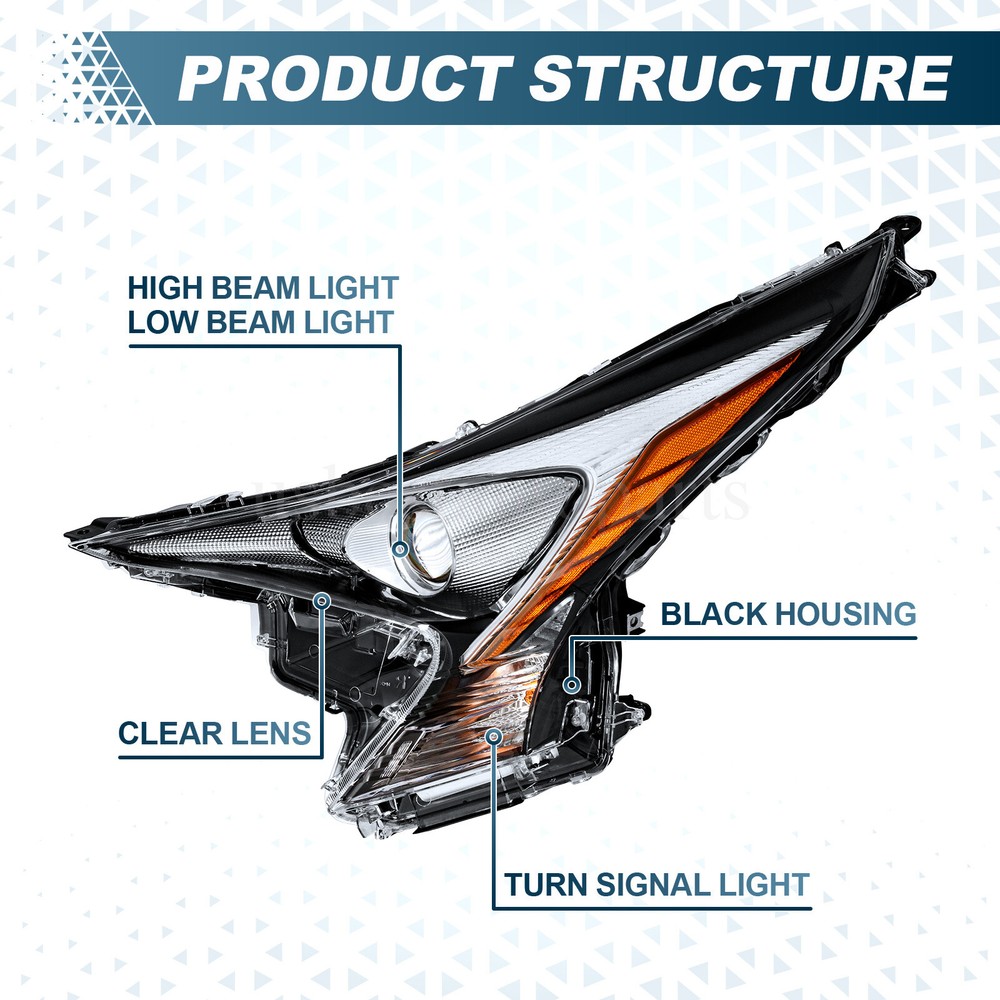 LED Headlight Headlamp Replacement Driver Left Side For 2016-2018 Toyota Prius