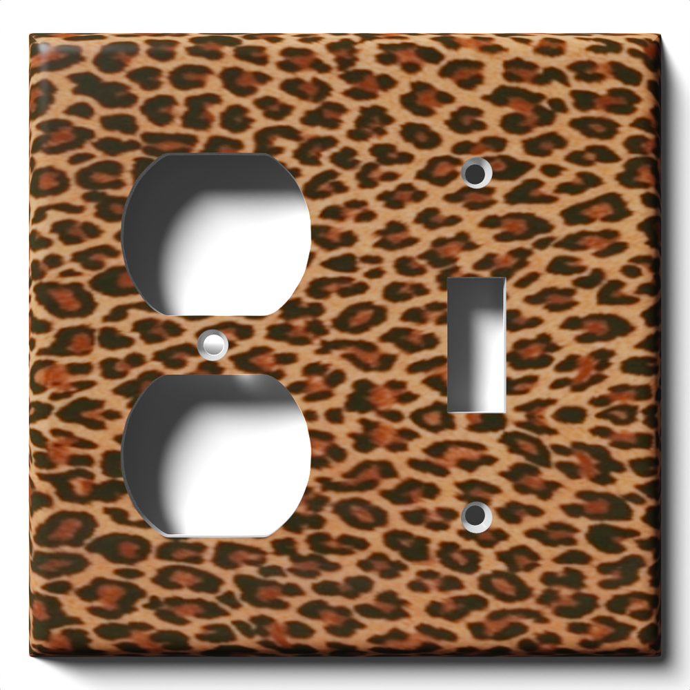 SnazzySwitch Leopard Print Decorative Light Switch Plate Cover
