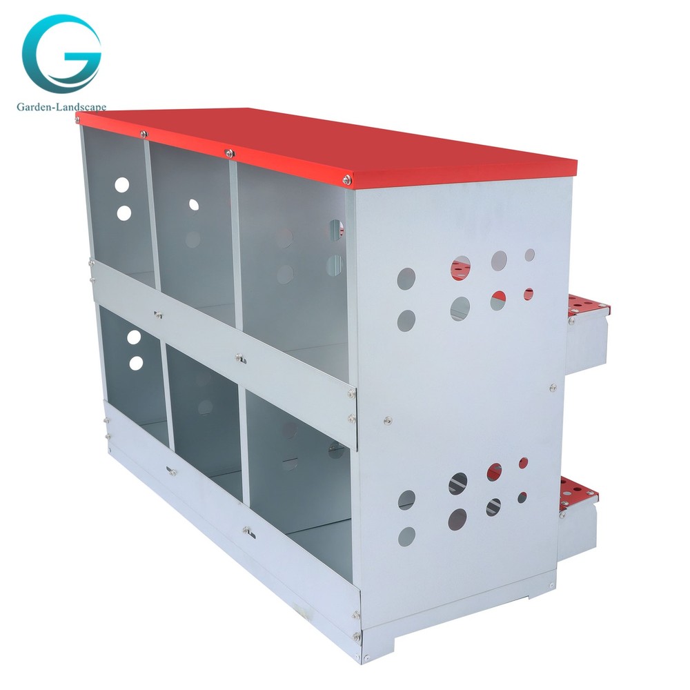 6 Holes Chicken Nesting Box Automatic Egg Collection Rollout Egg Collection