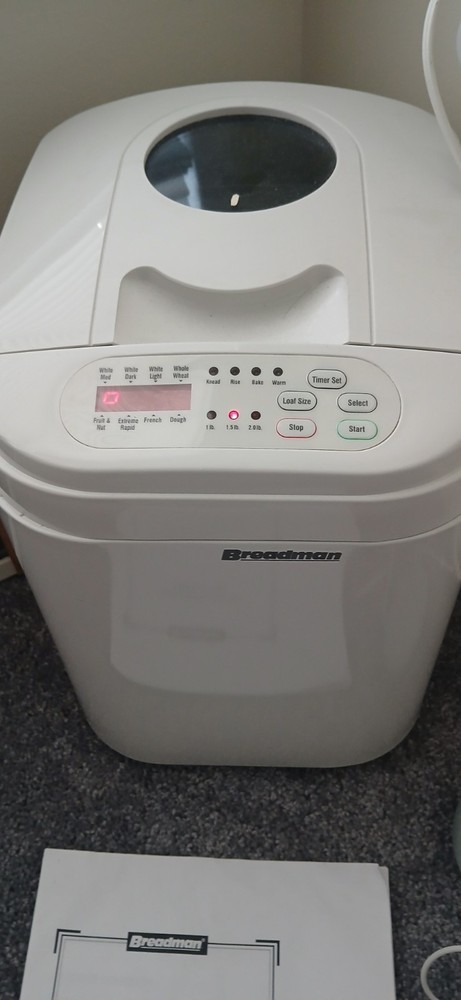 BREADMAN TR444 BREAD MAKER MACHINE 1LB 1.5 LB 2 LB.