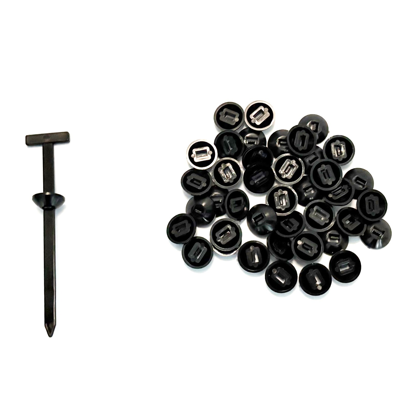 NEW 50PCS Nylon Universal Cable Tie Buckle+Self-Locking Nylon Zip Ties Holder