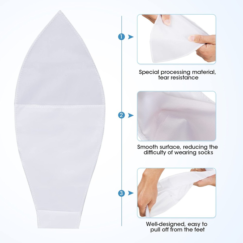 10 Pieces Easy Slide Open Toe Compression Sock Aid Slip Stocking Applicator...