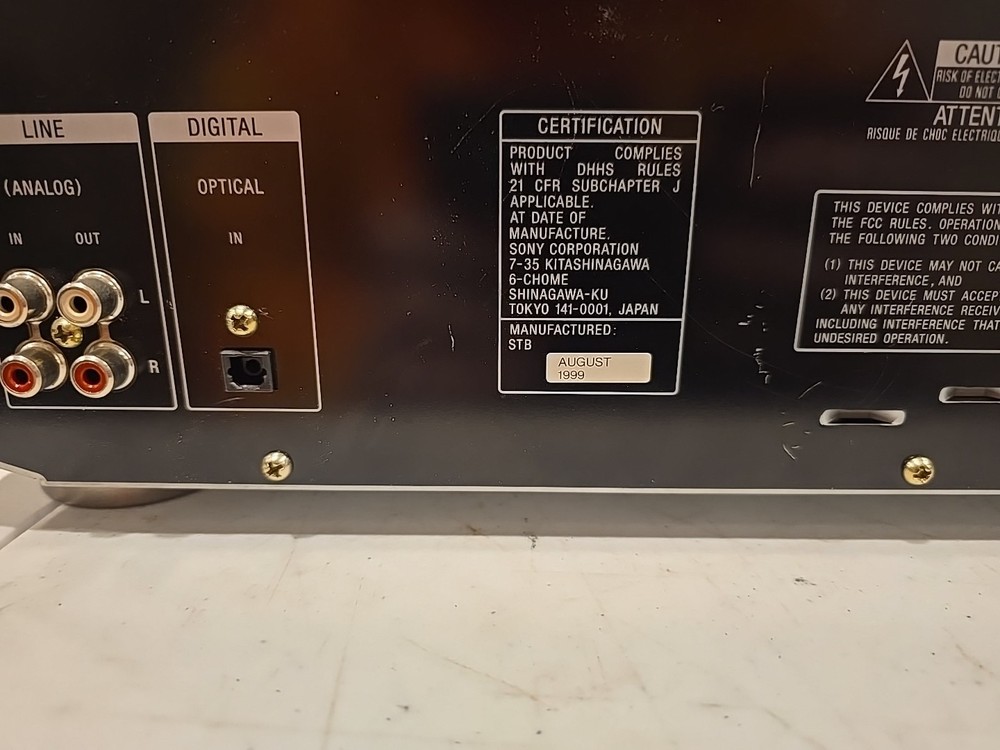 Sony Compact Disc Minidisc Deck MXD-D3 (Tested And Working) No Remote