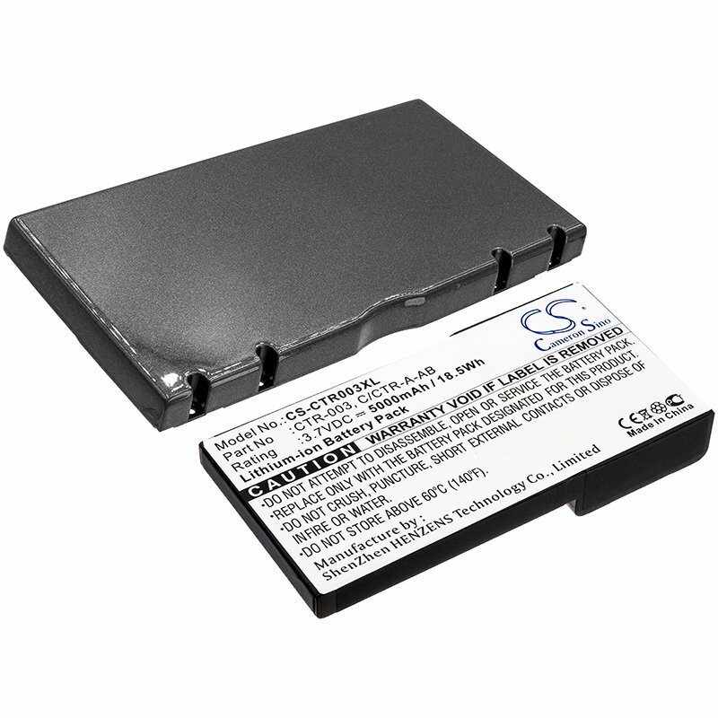 5000mAh Battery For Nintendo 3DS,CTR-001,MIN-CTR-001;P/N:C/CTR-A-AB,CTR-003