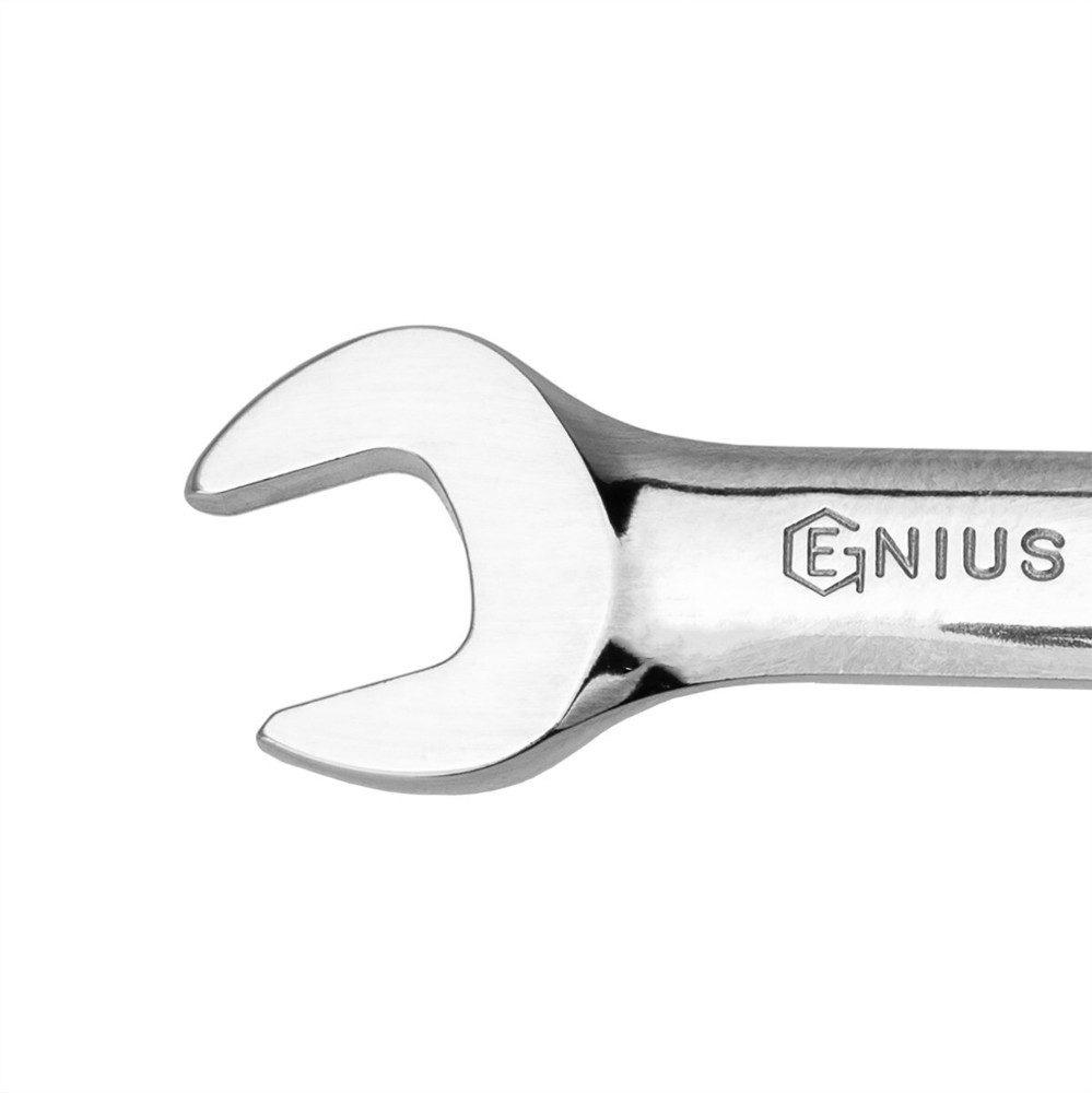 Genius Tools 10mm Stubby Combination Ratcheting Wrench - 760210