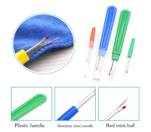 8pcs Handle Seam Ripper Stitch Unpicker Thread Cutter DIY Remover Sewing Tool